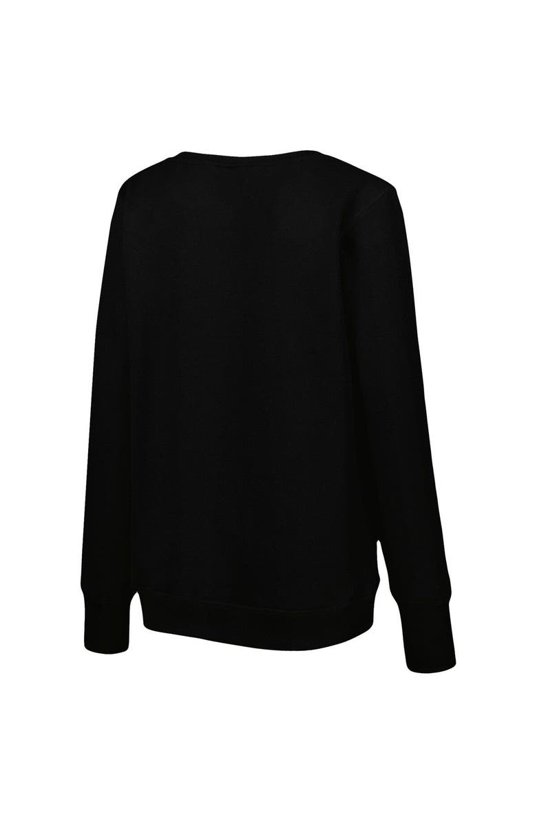 CUCE Women's Cuce Black Washington Commanders Sequin Logo V-Neck Pullover Sweatshirt, Alternate, color, Black