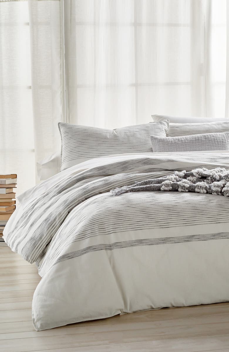 DKNY Pure Woven Stripe Duvet, Main, color, 