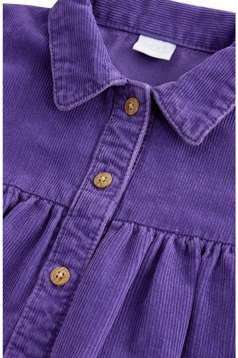 Kids' Cotton Corduroy Shirtdress, Alternate, color, PURPLE