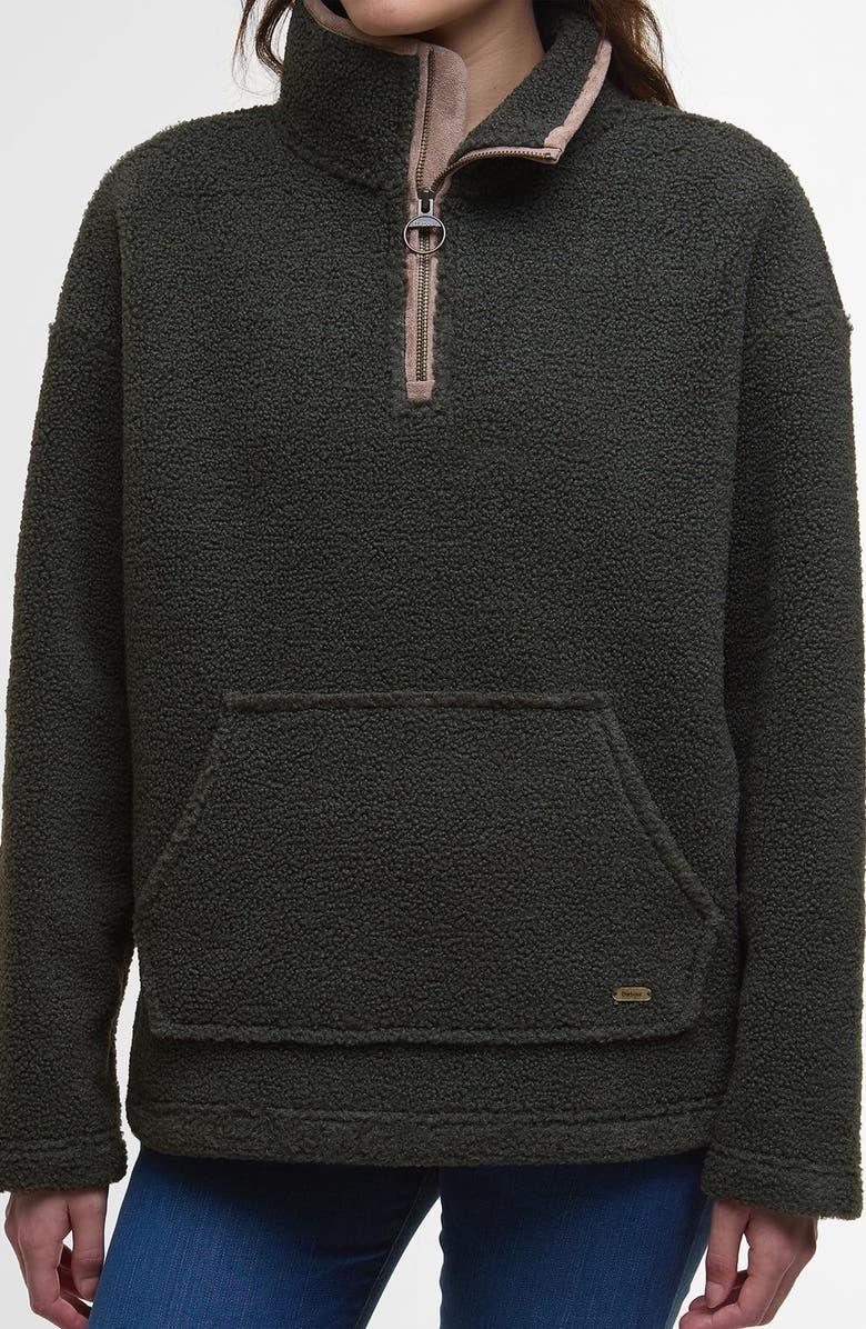 Barbour Bamburgh Fleece Half Zip Pullover, Main, color,