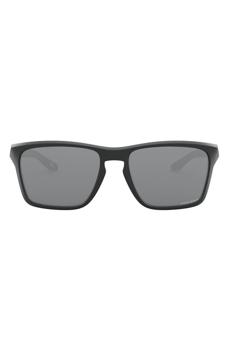 Oakley 58mm Square Sunglasses, Main, color, Rubber Black