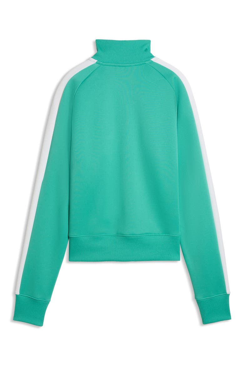 T7 Always On Crop Track Jacket, Alternate, color, VIBRANT GREEN