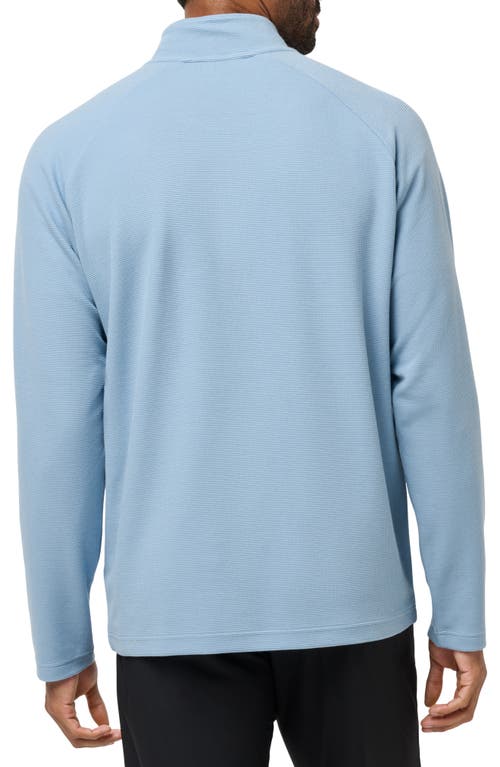 Travismathew Thermal Quarter Zip Pullover In Blue