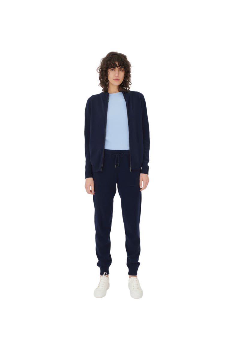 Cuffed Cashmere Jogger, Main, color, navy