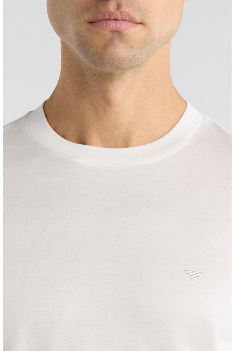 Lyocell & Cotton T-Shirt, Alternate, color, SOLID WHITE