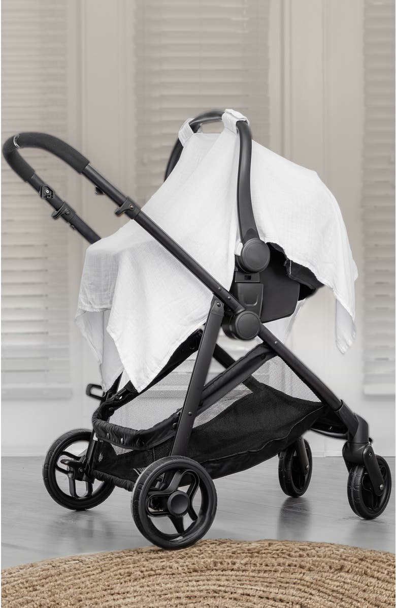 Comfy Cubs Baby Car Seat Cover, Alternate, color, White