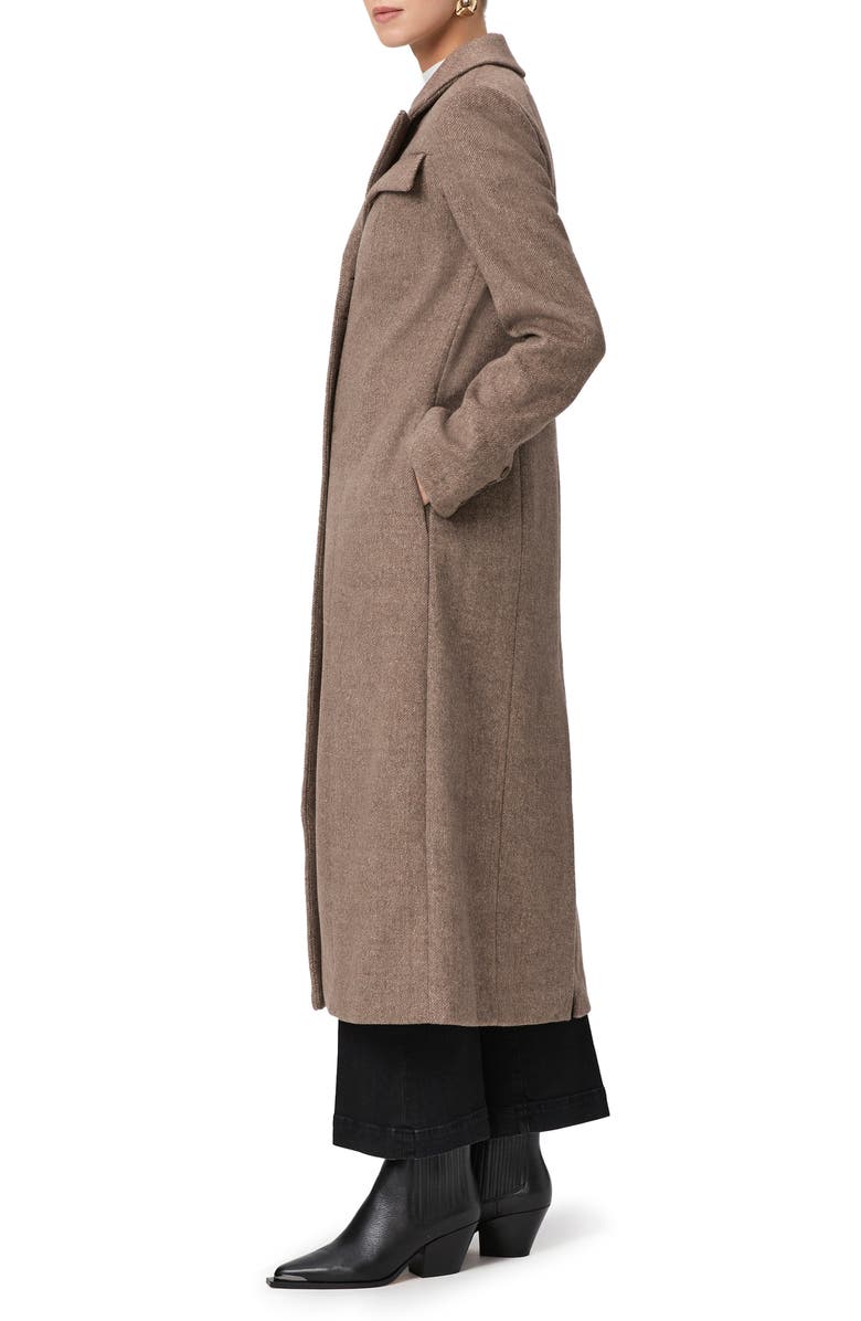 PAIGE Lucrezia Longline Wool Blend Coat, Alternate, color, 