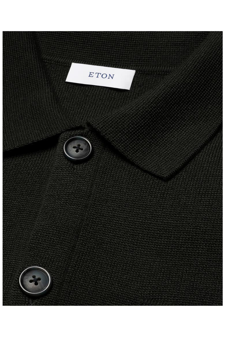 Merino Wool Milano Knit Overshirt, Alternate, color, DARK GREEN