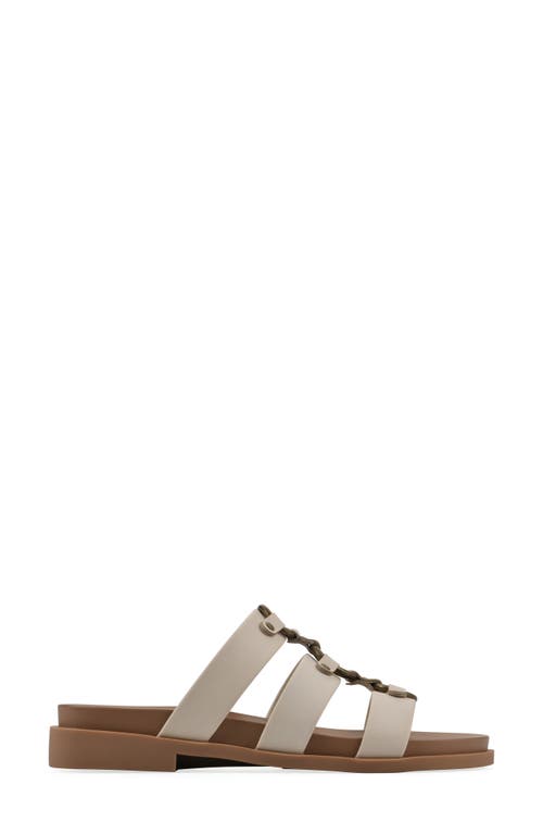 Cliffs By White Mountain Koala Slide Sandal In Eggshell Smooth