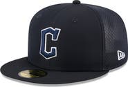 New Era Youth New Era Navy Cleveland Guardians Batting Practice 59FIFTY Fitted Hat
