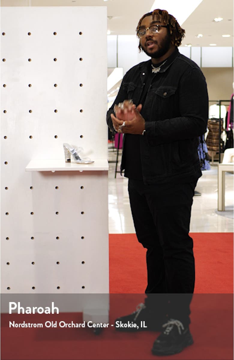 Jelly Crystal Block Heel Sandal, sales video thumbnail