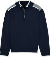 XRAY Kids' RAW X Shoulder Detail Quarter Zip Sweater