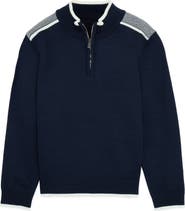 XRAY Kids' RAW X Shoulder Detail Quarter Zip Sweater