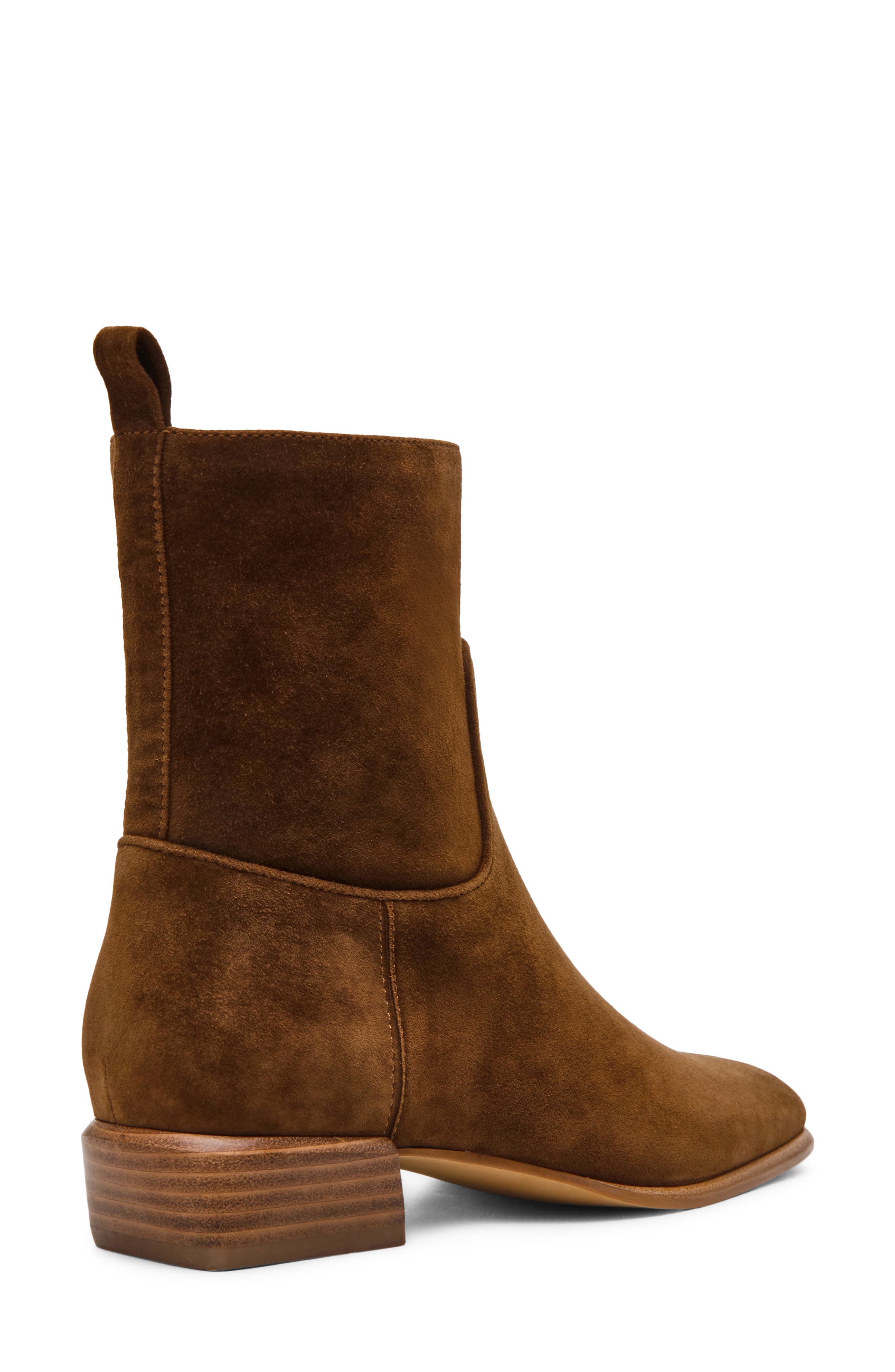 Birdette Leather Boot, Alternate, color, BROWN SUEDE