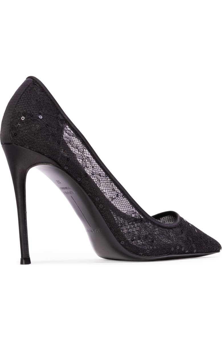 BLACK SUEDE STUDIO Marina 100 Pump, Alternate, color, Black Sequin Lace
