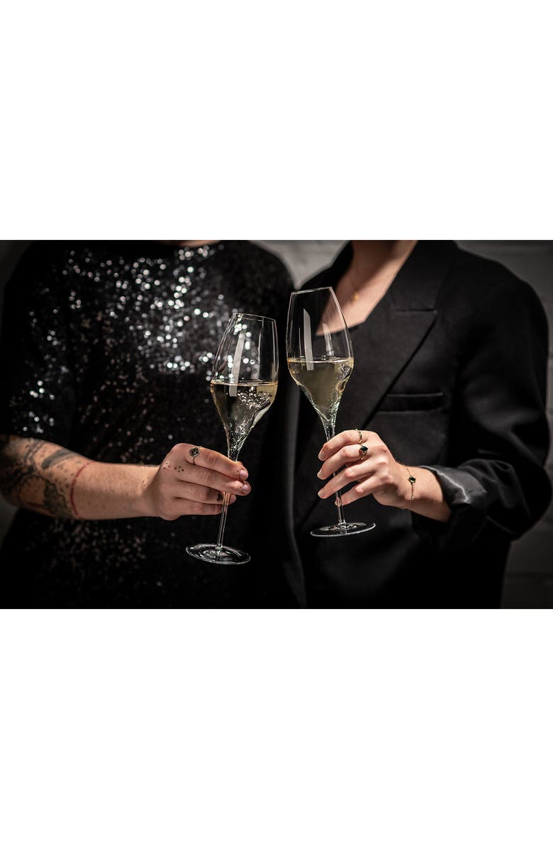 Schott Zwiesel Alloro Set of 2 Sparkling Wine Glasses, Alternate, color, Clear