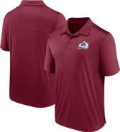 FANATICS Men's Fanatics Branded  Burgundy Colorado Avalanche Left Side Block Polo