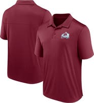 FANATICS Men's Fanatics Branded  Burgundy Colorado Avalanche Left Side Block Polo