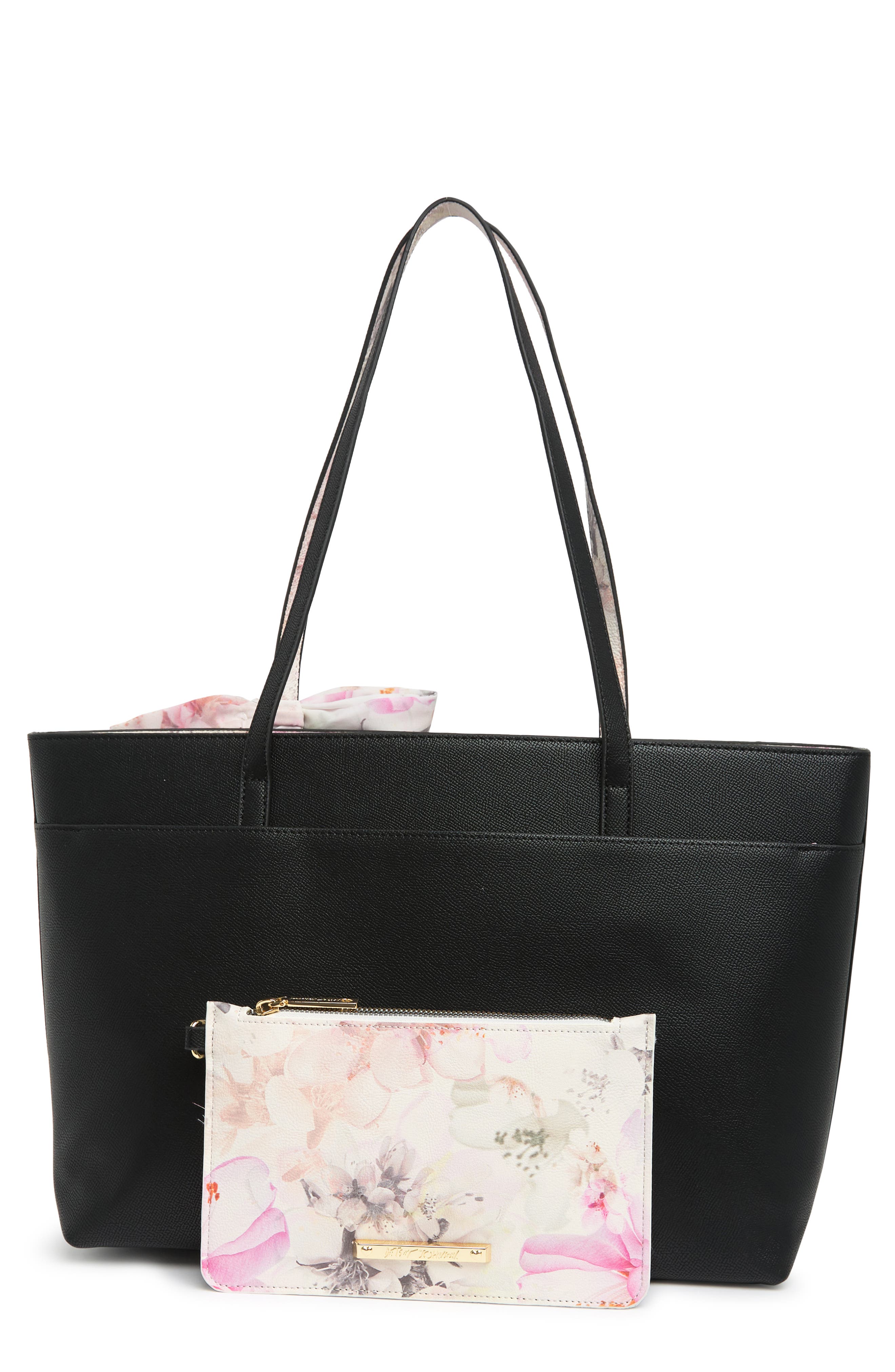 Betsey Johnson Lilly Wristlet Tote Bag, Alternate, color, 