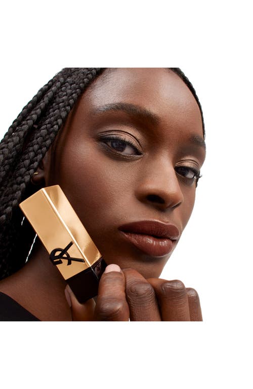 Saint Laurent Yves Rouge Pur Couture Caring Satin Lipstick With Ceramides In N13 Effortless Maroon