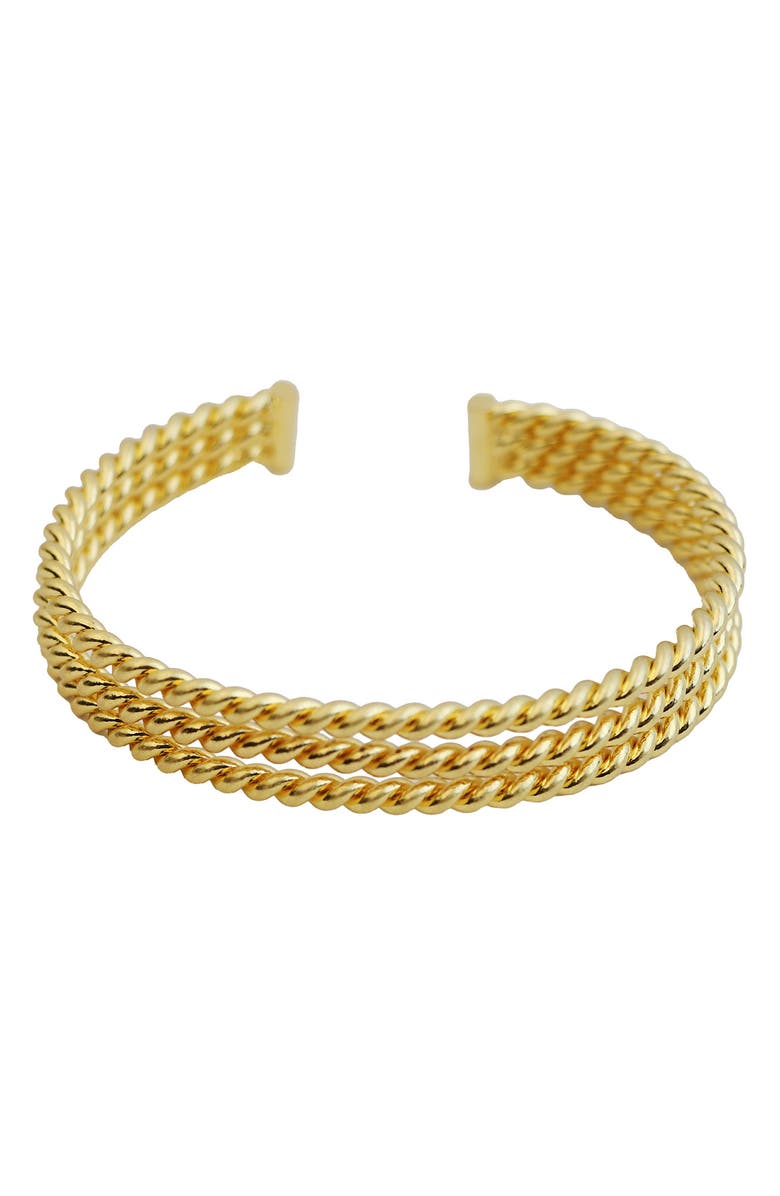Panacea Rope Cuff Bracelet, Main, color, Gold