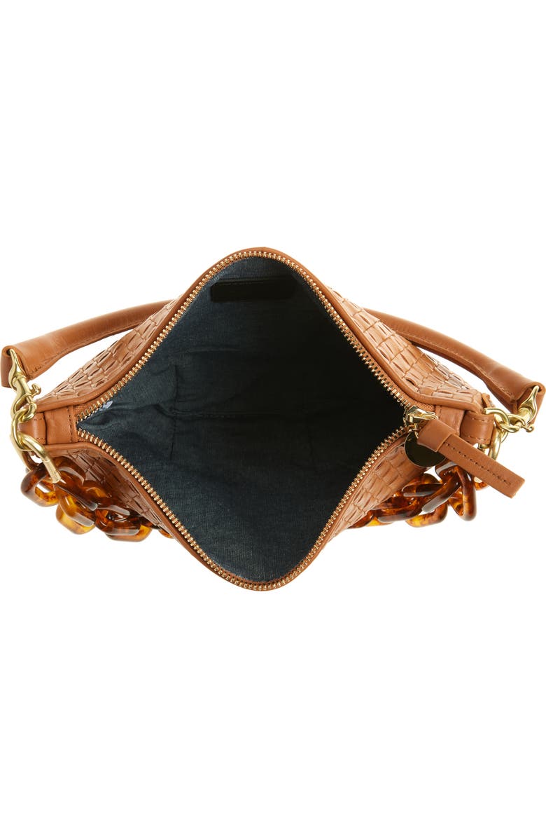Clare V. Petit Moyen Woven Leather Messenger Bag, Alternate, color,