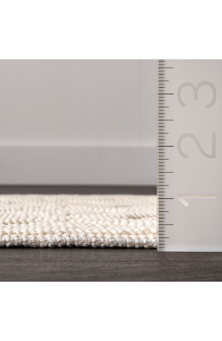 NULOOM Colton Textured Geometric Trellis Bath Mat | Nordstromrack