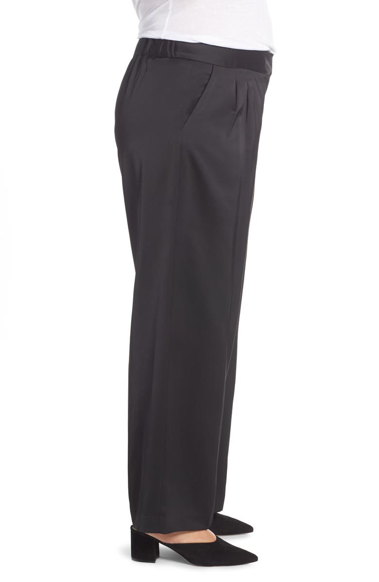 Vince Camuto High Rise Wide Leg Satin Pants, Alternate, color, 