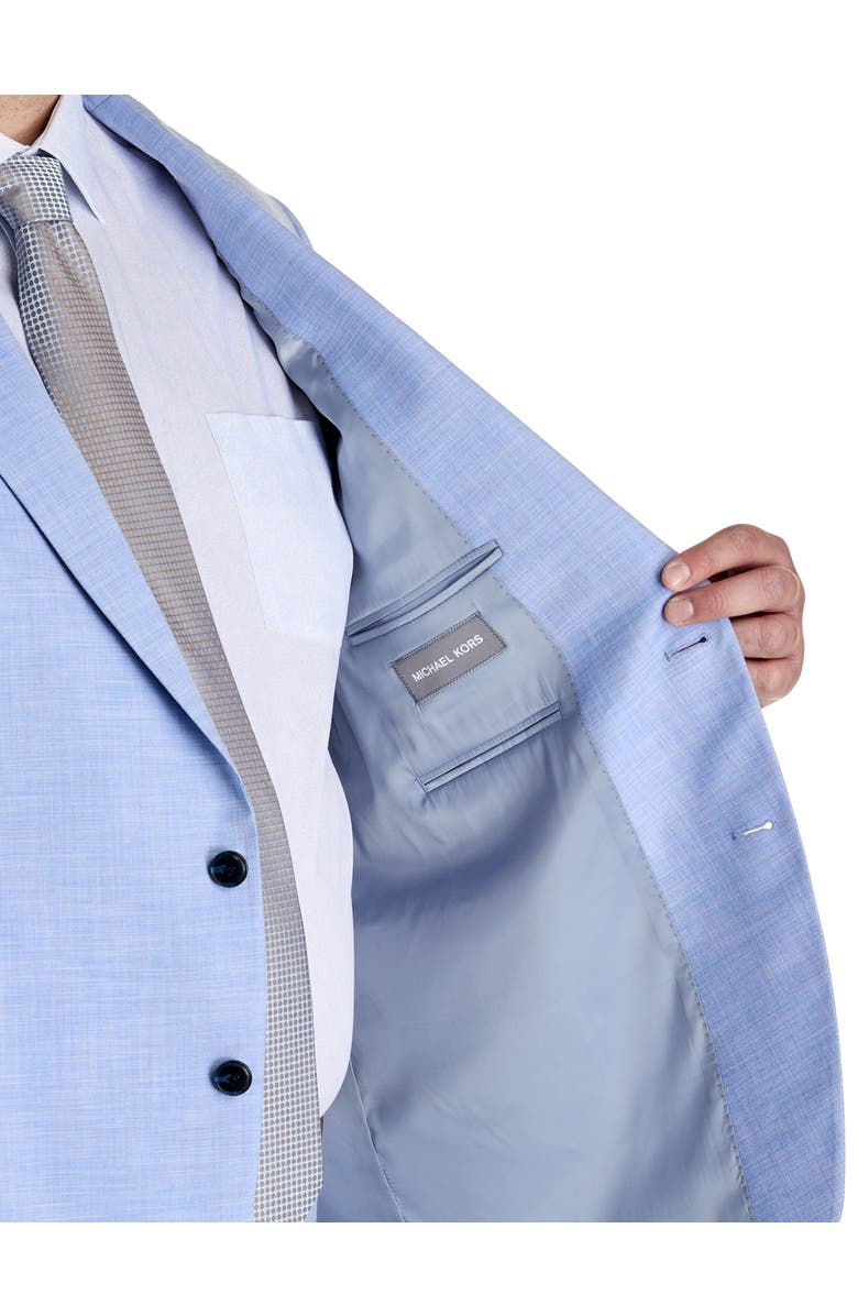 Michael Kors Big & Tall Textured Solid Suit Jacket, Alternate, color, Blue