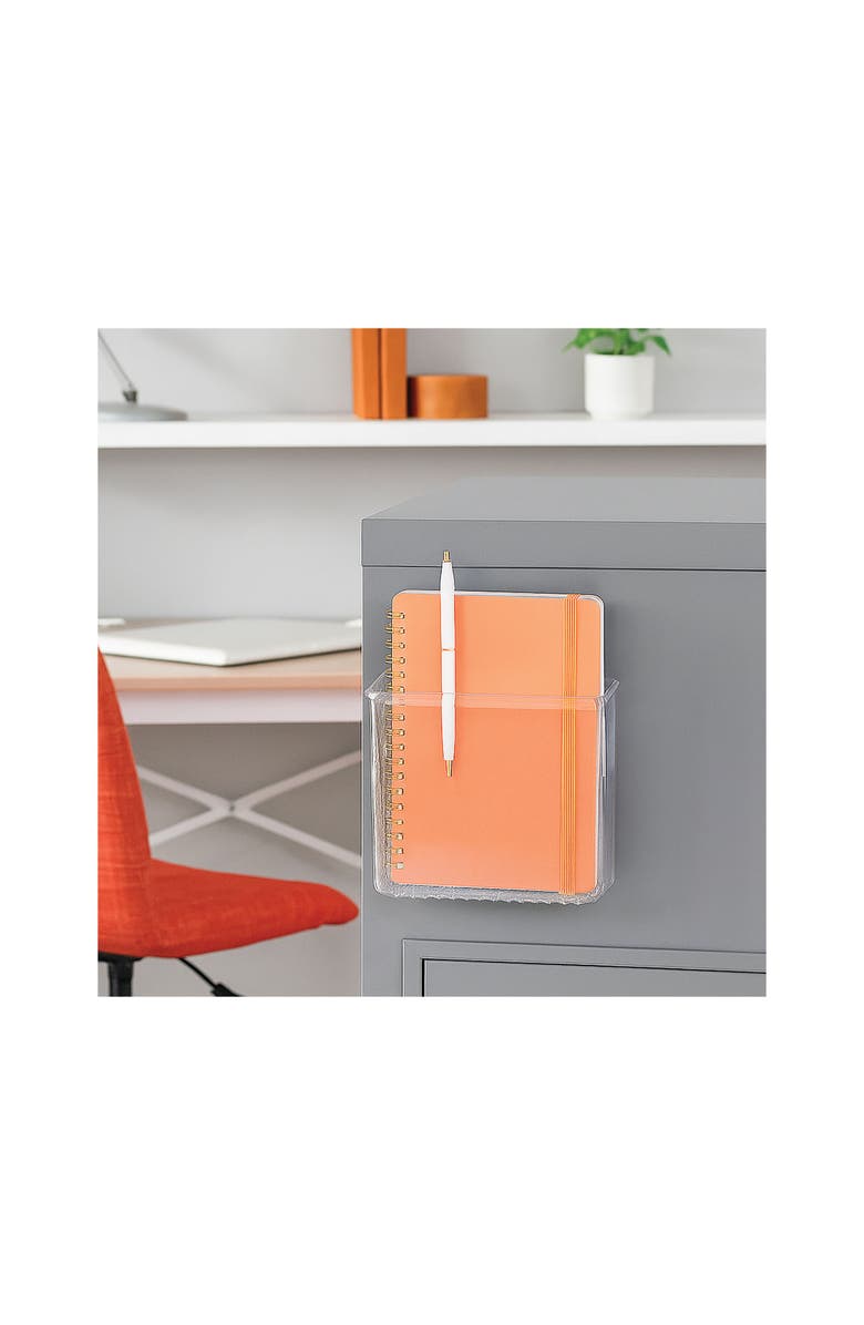 iDesign Magnetic Organizer Bins for Laundry Room - Set of 4 - Clear, Alternate, color, Clear