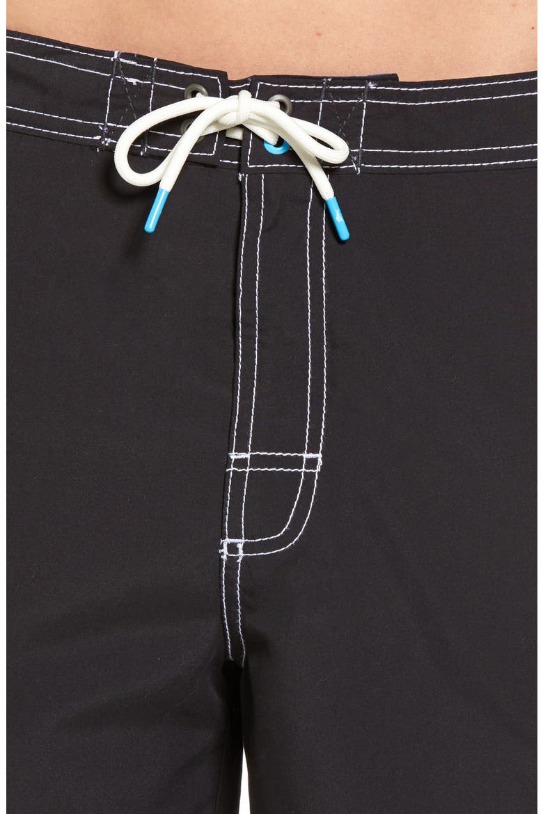 Baja Beach Board Shorts, Alternate, color, BLACK