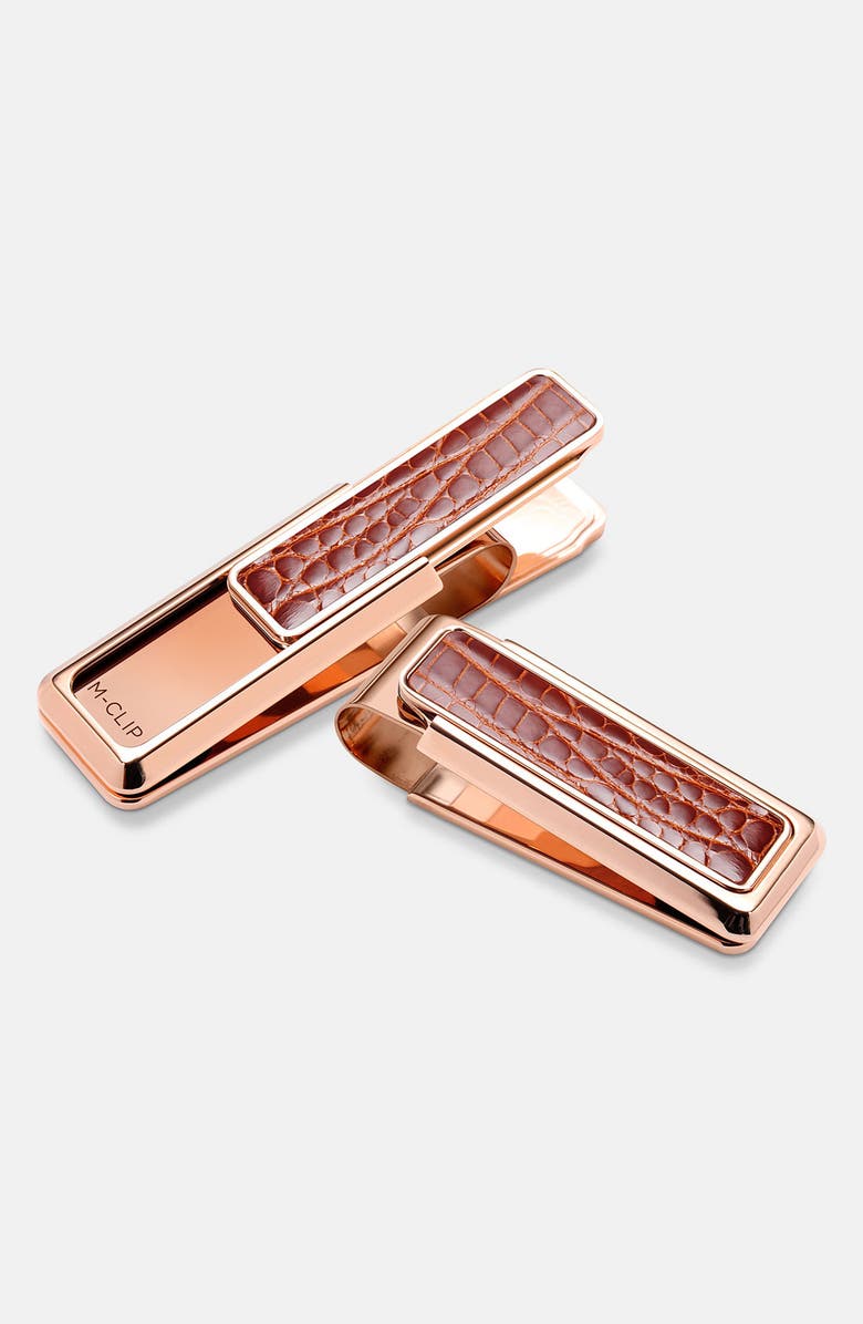 M-Clip<sup>®</sup> New Yorker Alligator Money Clip, Main, color,