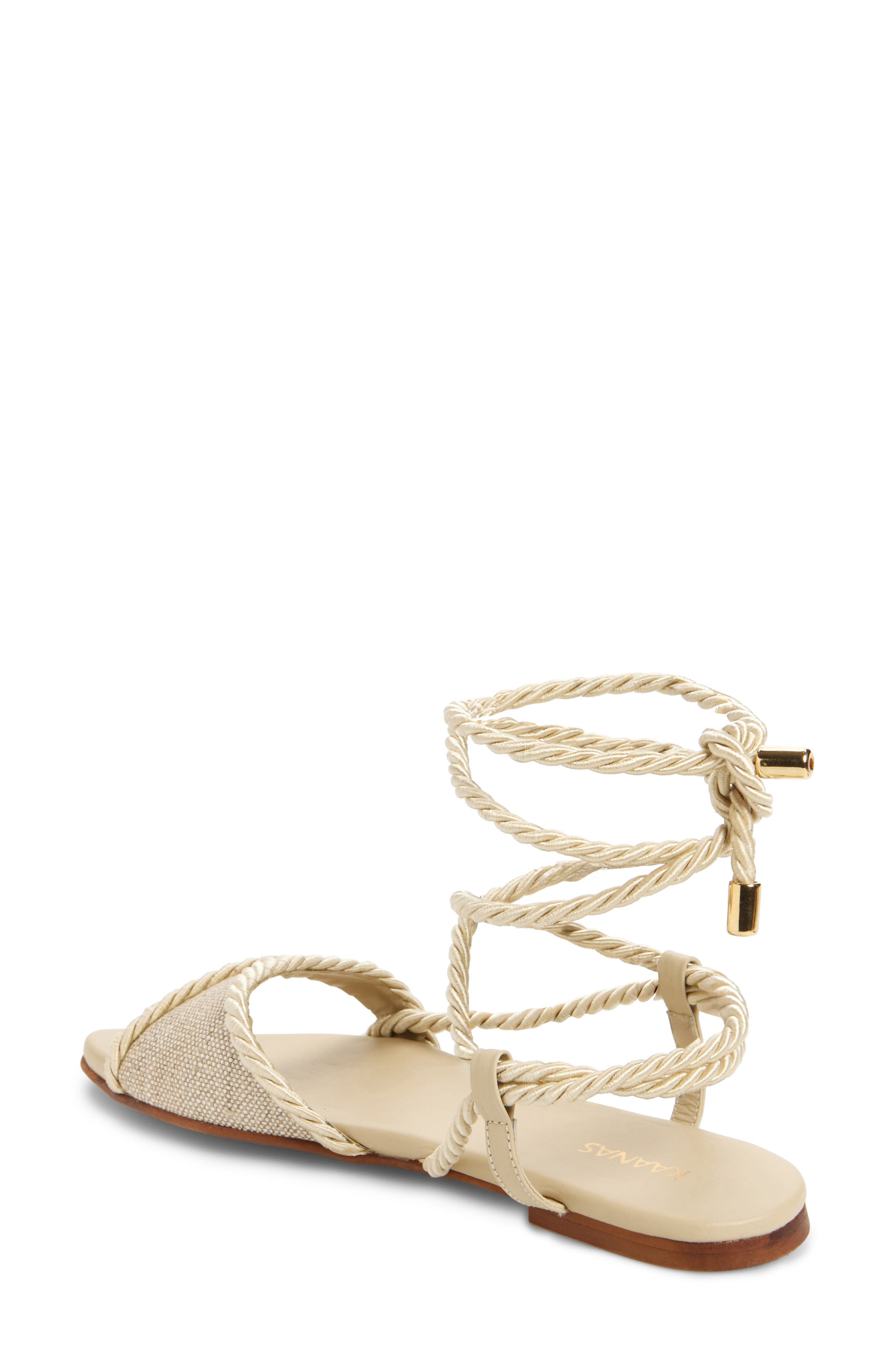 Kaanas Alenna Asymmetric Ankle Strap Sandal, Alternate, color, 