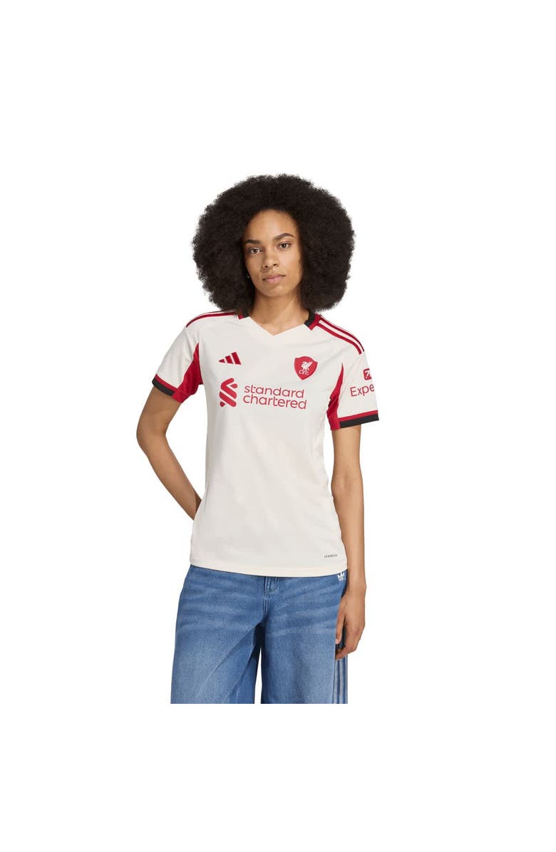 adidas Women's adidas White Liverpool 2025/26 Away Replica Jersey, Main, color, 