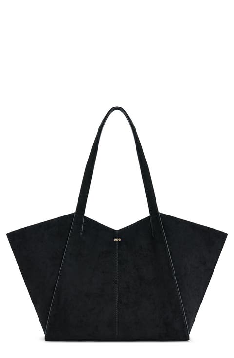 Large Kiana Faux Suede Tote