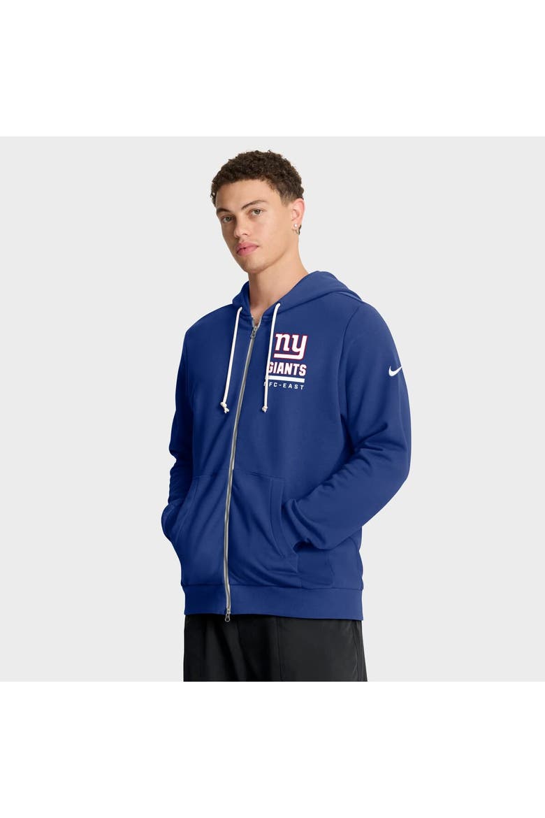 Men's Nike Royal New York Giants Sideline Standard Issue Utility Player Dri-FIT Full-Zip Hoodie, Main, color, Royal