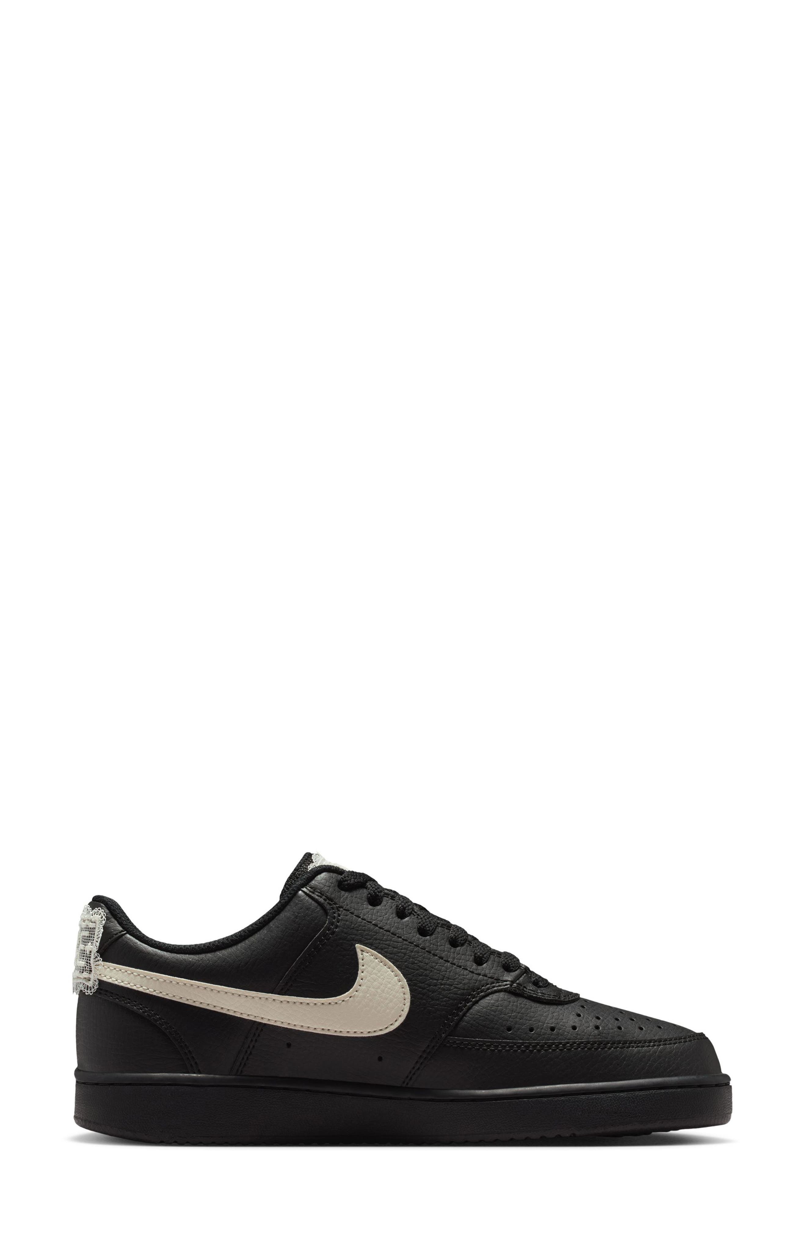 Nike Court Vision Sneaker, Alternate, color, Black/ Pale Ivory