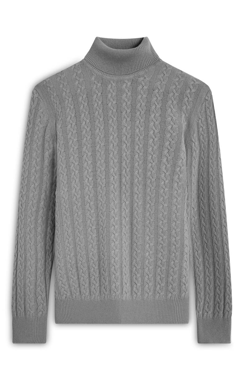 Bugatchi Cabled Turtleneck, Alternate, color,