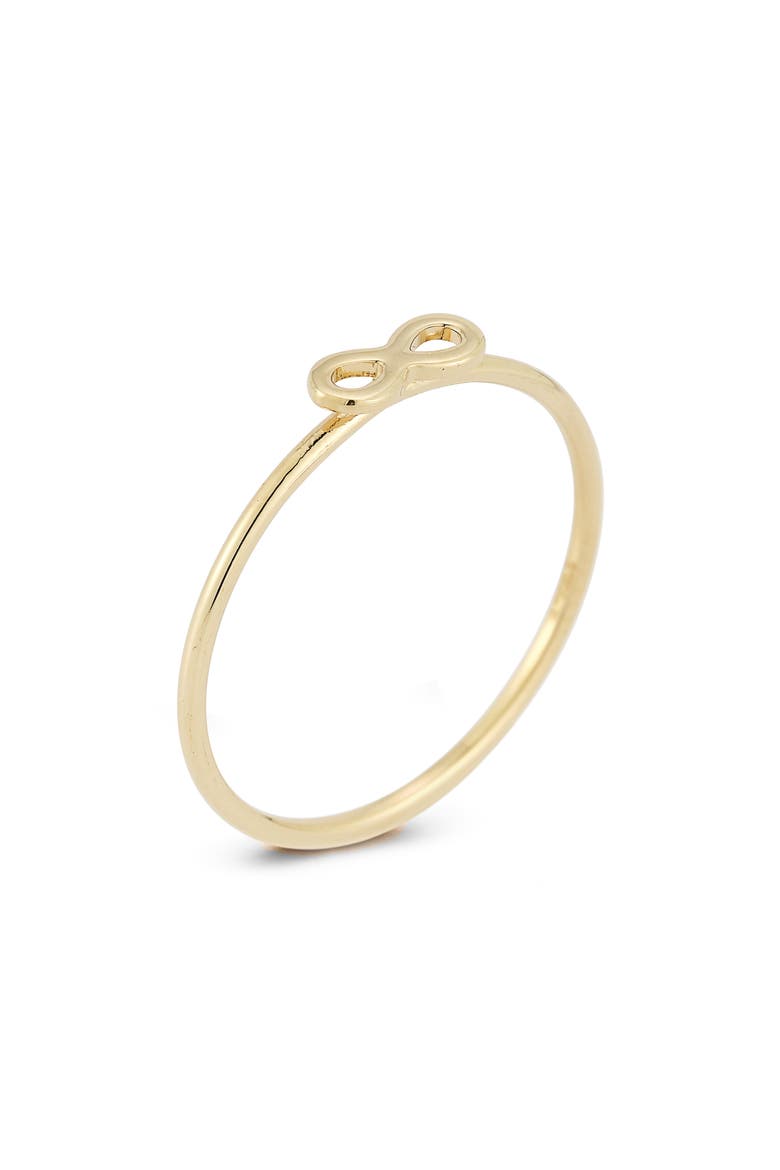 14K Gold Infinity Ring, Alternate, color, GOLD