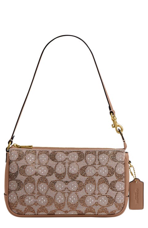 Crystal Signature Jacquard Plaza Bag