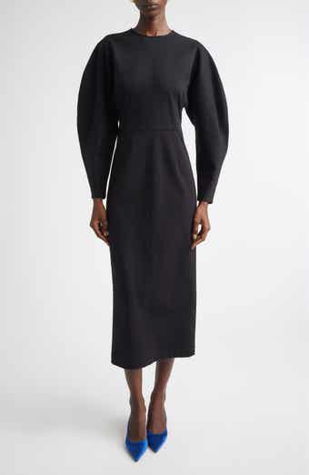 Arc Sleeve Midi Dress