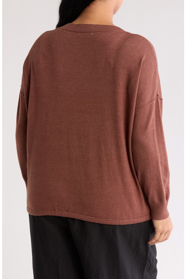 Drawstring Sweater, Alternate, color, COCOA