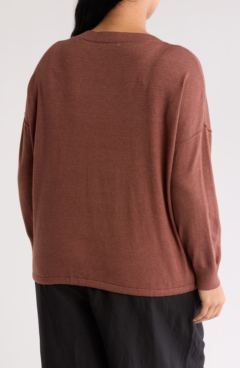 MAX STUDIO Drawstring Sweater, Alternate, color, Cocoa