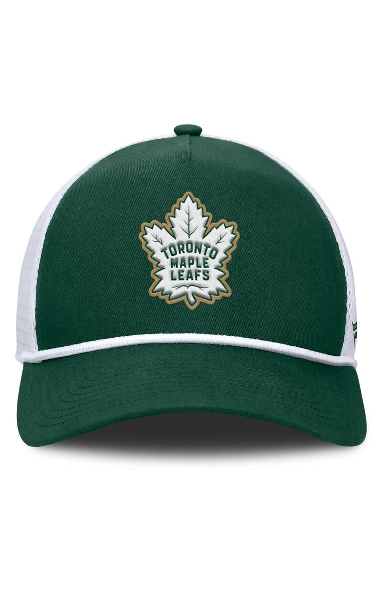 FANATICS Men's Fanatics Green/White Toronto Maple Leafs Bermuda A-Frame Adjustable Hat, Alternate, color, Green