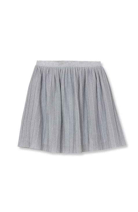 Girls Pleated Metallic Skirt