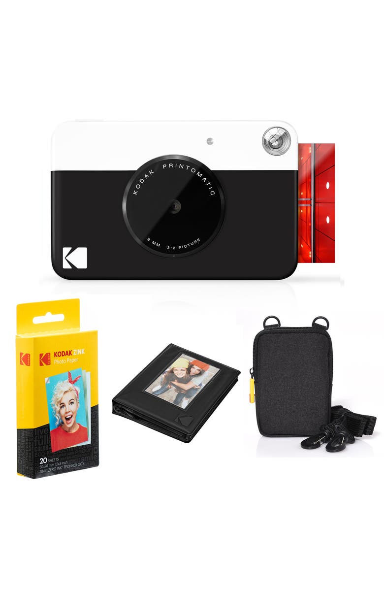 Kodak Printomatic Camera Bundle, 20 Sheets, Main, color, Black