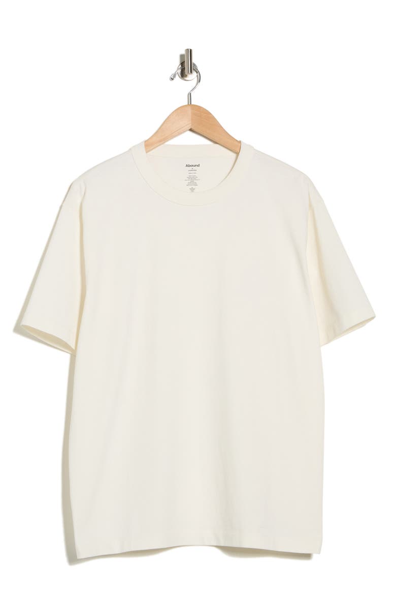Oversize Cotton T-Shirt, Alternate, color, IVORY EGRET