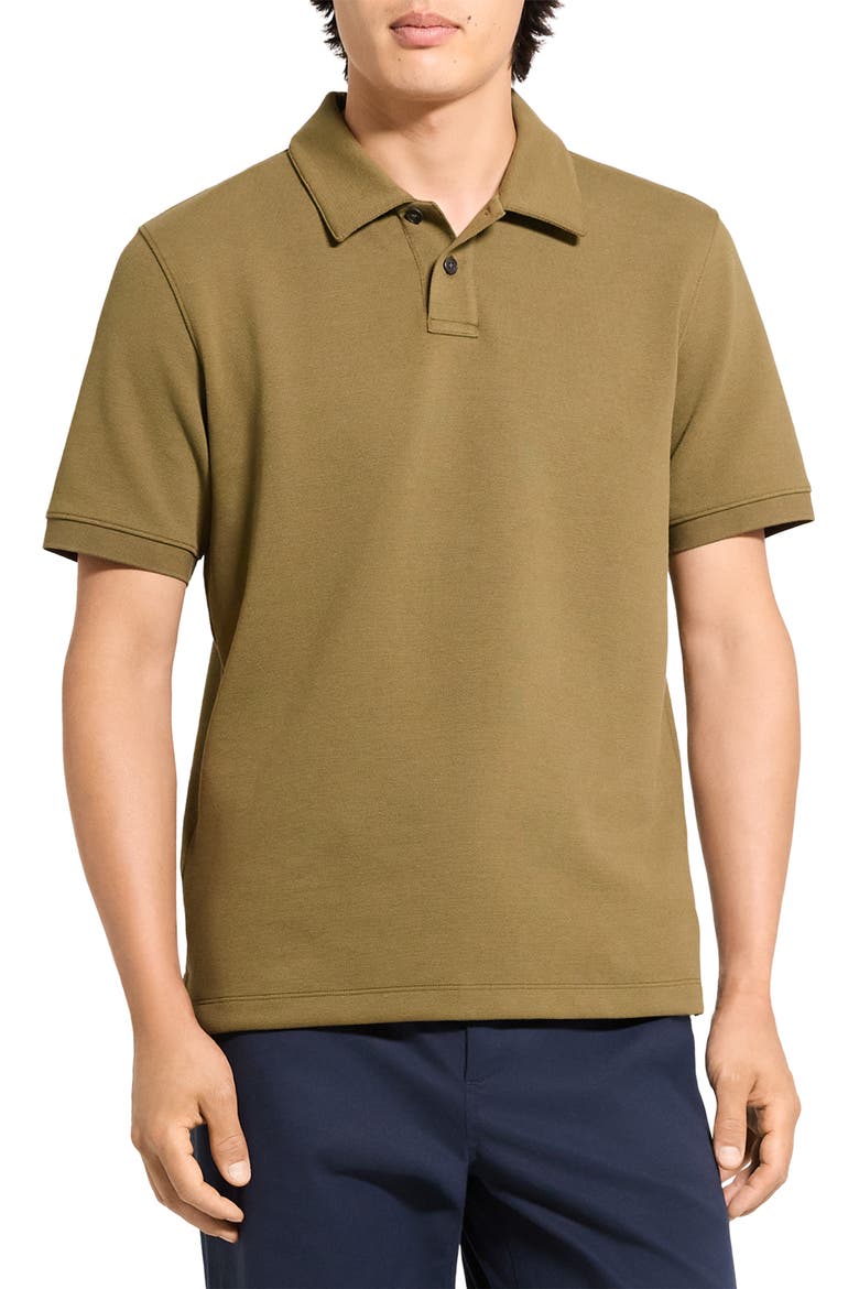 Delroy Double Piqué Polo, Main, color, DUFFLE