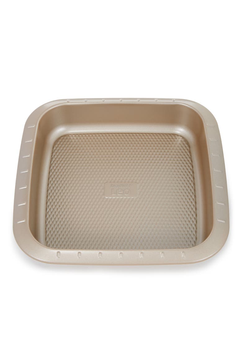 Leo Balance 8.5-Inch Square Cake Pan, Main, color, LATTE BROWN
