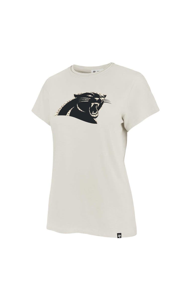 '47 Women's '47 Cream Carolina Panthers Panthera Frankie T-Shirt, Alternate, color, Cream